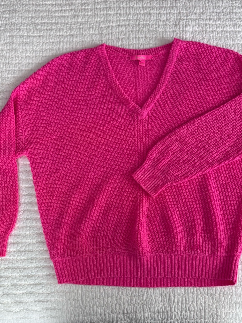 Lilly Pulitzer Hot Pink Sweater XL